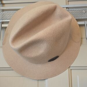 Stylish Tan Fedora Hat A. Adams & Spire